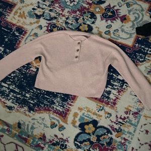 BP Pink Button Sweater. S.